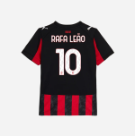 milan home 202526 kids jersey – 10 rafael leão Collection – Official AC Milan Kits Collection - Official AC Milan Kits
