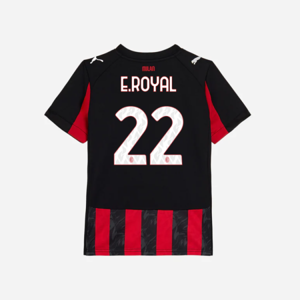 milan home 202526 kids jersey – 22 emerson royal Collection – Official AC Milan Kits Collection - Official AC Milan Kits