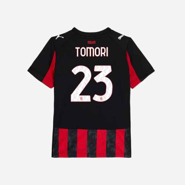 milan home 202526 kids jersey – 23 fikayo tomori Collection – Official AC Milan Kits Collection - Official AC Milan Kits
