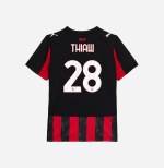 milan home 202526 kids jersey – 28 malick thiaw Collection – Official AC Milan Kits Collection - Official AC Milan Kits