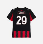 milan home 202526 kids jersey – 29 youssouf fofana Collection – Official AC Milan Kits Collection - Official AC Milan Kits