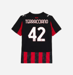 milan home 202526 kids jersey – 42 filippo terracciano Collection – Official AC Milan Kits Collection - Official AC Milan Kits