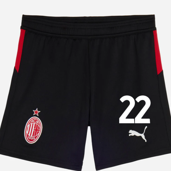 milan home 202526 kids shorts – 22 emerson royal Collection – Official AC Milan Kits Collection - Official AC Milan Kits