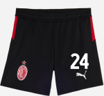 milan home 202526 kids shorts – 24 alessandro florenzi Collection – Official AC Milan Kits Collection - Official AC Milan Kits