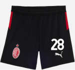 milan home 202526 kids shorts – 28 malick thiaw Collection – Official AC Milan Kits Collection - Official AC Milan Kits