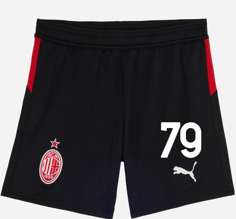 milan home 202526 kids shorts – 79 joão félix Collection – Official AC Milan Kits Collection - Official AC Milan Kits