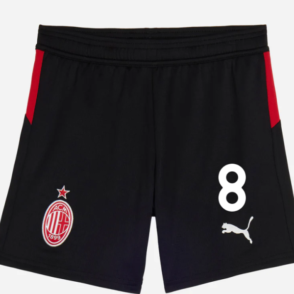 milan home 202526 kids shorts – 8 ruben loftus-cheek Collection – Official AC Milan Kits Collection - Official AC Milan Kits