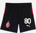 milan home 202526 kids shorts – 80 yunus musah Collection – Official AC Milan Kits Collection - Official AC Milan Kits