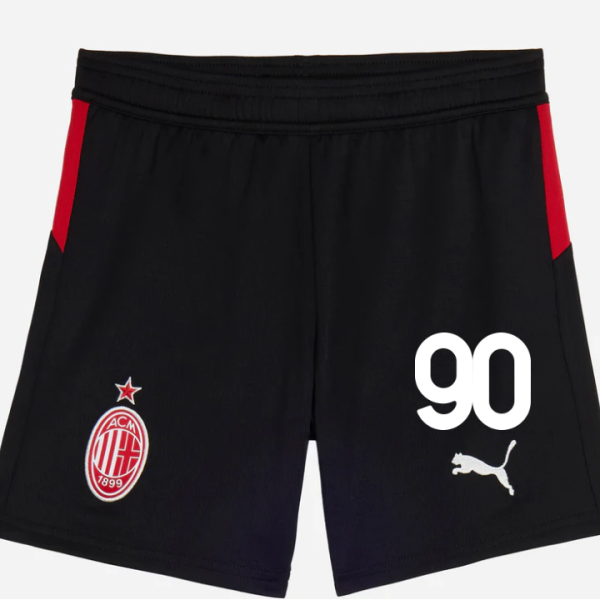 milan home 202526 kids shorts – 90 tammy abraham Collection – Official AC Milan Kits Collection - Official AC Milan Kits