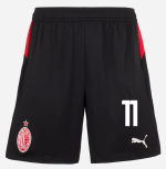 milan home 202526 shorts – 11 christian pulisic Collection – Official AC Milan Kits Collection - Official AC Milan Kits