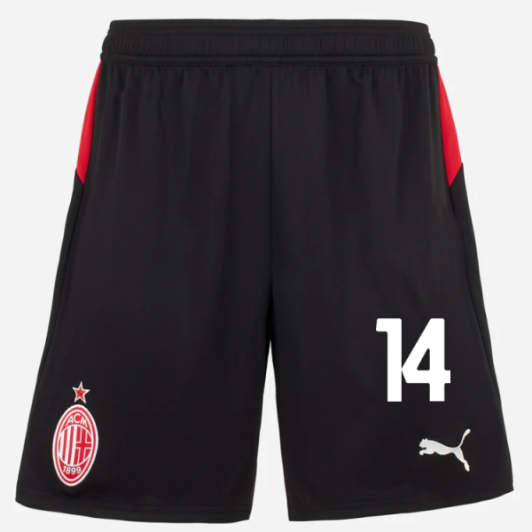 milan home 202526 shorts – 14 tijjani reijnders Collection – Official AC Milan Kits Collection - Official AC Milan Kits