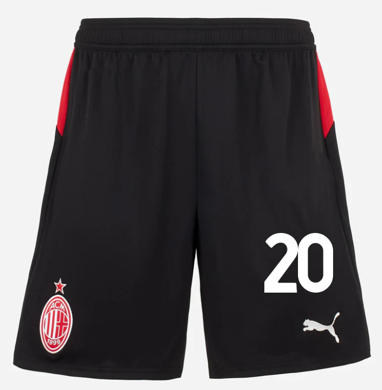 milan home 202526 shorts – 20 alejandro jimenez Collection – Official AC Milan Kits Collection - Official AC Milan Kits