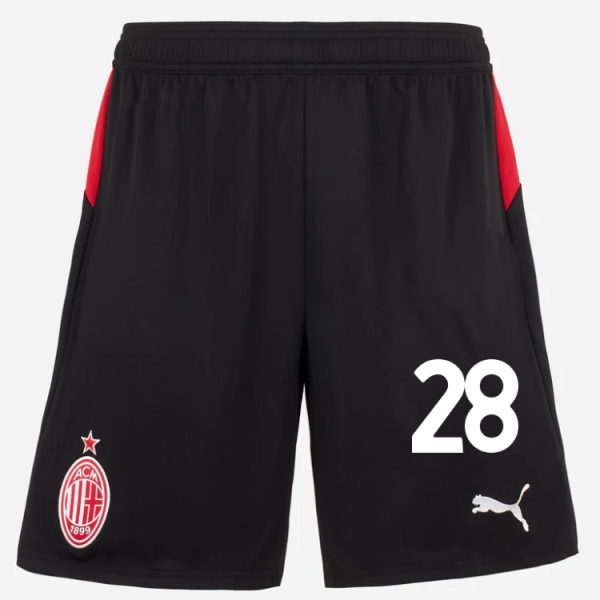 milan home 202526 shorts – 28 malick thiaw Collection – Official AC Milan Kits Collection - Official AC Milan Kits