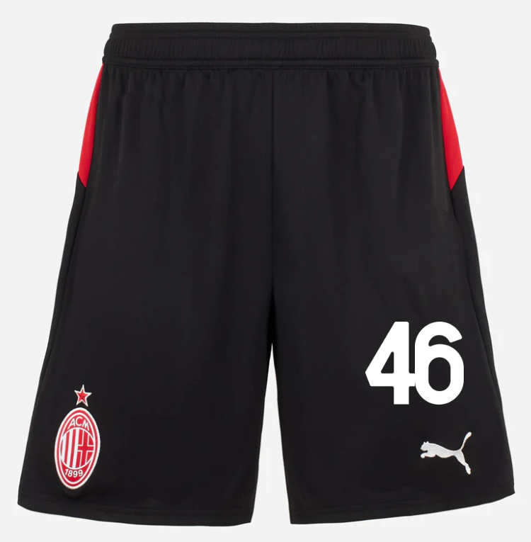 milan home 202526 shorts – 46 matteo gabbia Collection – Official AC Milan Kits Collection - Official AC Milan Kits