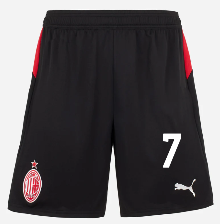 milan home 202526 shorts – 7 santiago gimenez Collection – Official AC Milan Kits Collection - Official AC Milan Kits