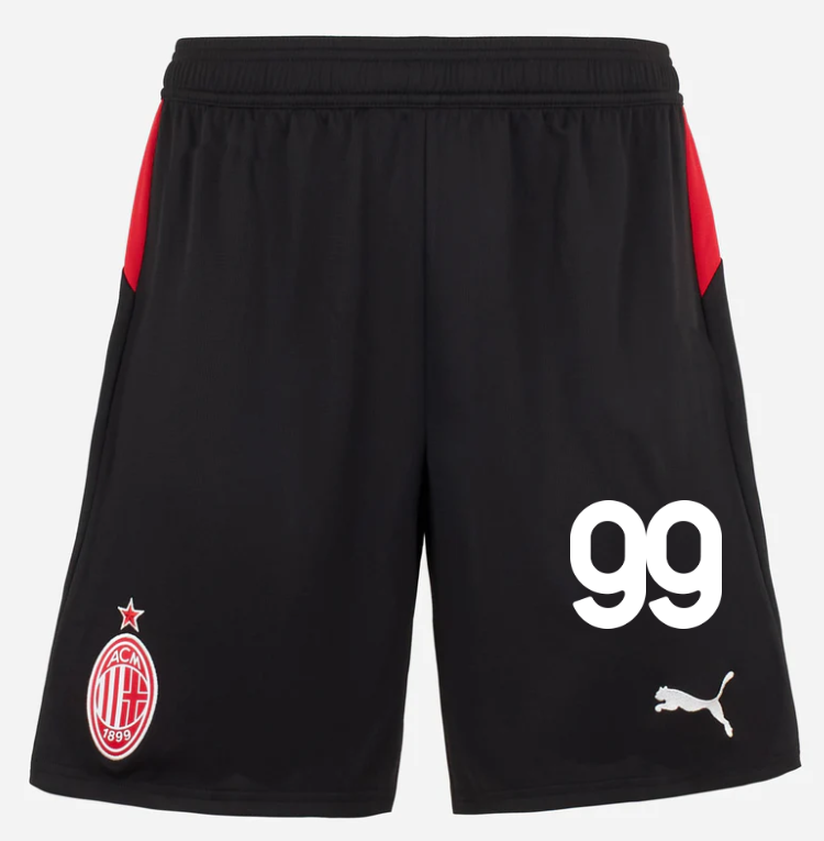 milan home 202526 shorts – 99 riccardo sottil Collection – Official AC Milan Kits Collection - Official AC Milan Kits