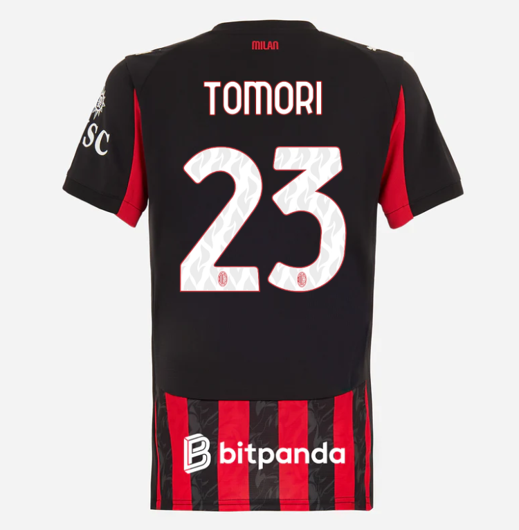 milan home 202526 woman jersey – 23 fikayo tomori Collection – Official AC Milan Kits Collection - Official AC Milan Kits