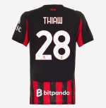 milan home 202526 woman jersey – 28 malick thiaw Collection – Official AC Milan Kits Collection - Official AC Milan Kits