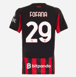 milan home 202526 woman jersey – 29 youssouf fofana Collection – Official AC Milan Kits Collection - Official AC Milan Kits