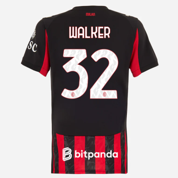 milan home 202526 woman jersey – 32 kyle walker Collection – Official AC Milan Kits Collection - Official AC Milan Kits