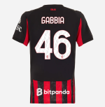 milan home 202526 woman jersey – 46 matteo gabbia Collection – Official AC Milan Kits Collection - Official AC Milan Kits