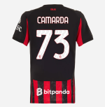milan home 202526 woman jersey – 73 francesco camarda Collection – Official AC Milan Kits Collection - Official AC Milan Kits