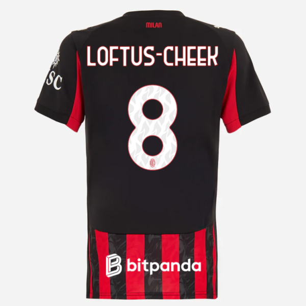 milan home 202526 woman jersey – 8 ruben loftus-cheek Collection – Official AC Milan Kits Collection - Official AC Milan Kits