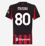 milan home 202526 woman jersey – 80 yunus musah Collection – Official AC Milan Kits Collection - Official AC Milan Kits