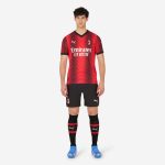 milan home authentic 202324 shorts – 19 theo hernández Collection – Official AC Milan Kits Collection - Official AC Milan Kits