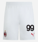 milan home authentic 202425 shorts white – 99 riccardo sottil Collection – Official AC Milan Kits Collection - Official AC Milan Kits