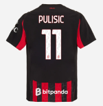 milan home authentic 202526 jersey – 11 christian pulisic Collection – Official AC Milan Kits Collection - Official AC Milan Kits