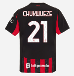 milan home authentic 202526 jersey – 21 samuel chukwueze Collection – Official AC Milan Kits Collection - Official AC Milan Kits