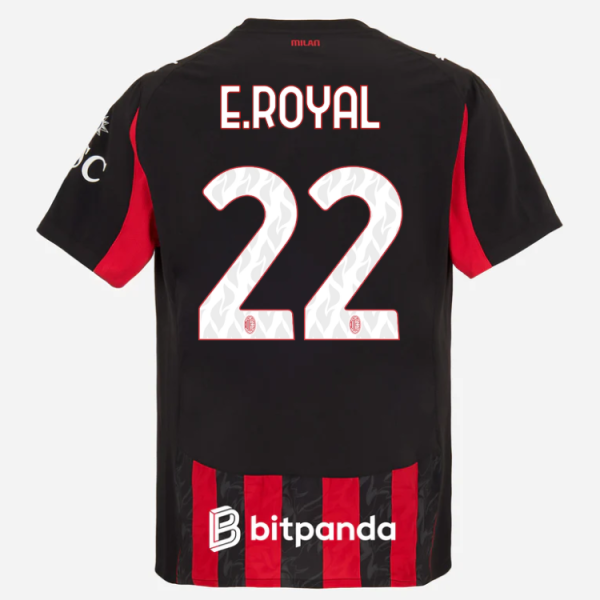 milan home authentic 202526 jersey – 22 emerson royal Collection – Official AC Milan Kits Collection - Official AC Milan Kits