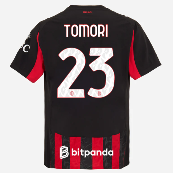 milan home authentic 202526 jersey – 23 fikayo tomori Collection – Official AC Milan Kits Collection - Official AC Milan Kits