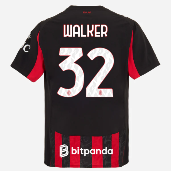 milan home authentic 202526 jersey – 32 kyle walker Collection – Official AC Milan Kits Collection - Official AC Milan Kits