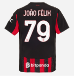 milan home authentic 202526 jersey – 79 joão félix Collection – Official AC Milan Kits Collection - Official AC Milan Kits