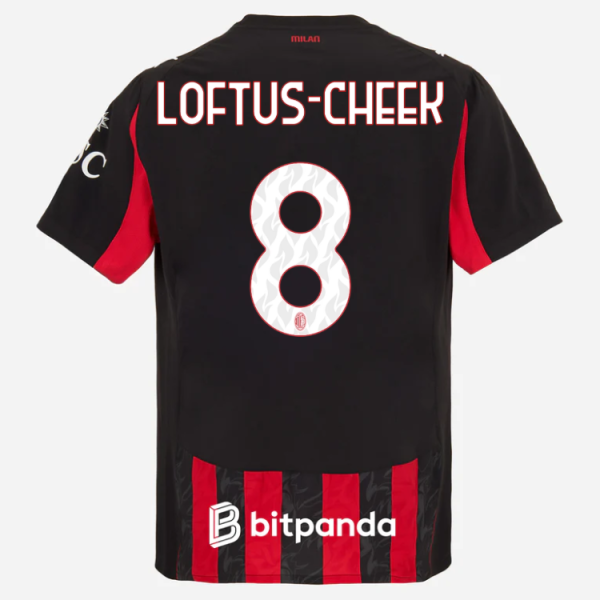 milan home authentic 202526 jersey – 8 ruben loftus-cheek Collection – Official AC Milan Kits Collection - Official AC Milan Kits