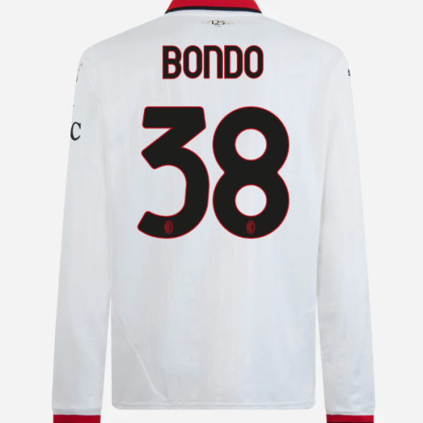 milan long sleeve away 202425 jersey – 38 warren bondo Collection – Official AC Milan Kits Collection - Official AC Milan Kits