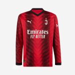 milan long sleeve home 202324 jersey – 9 luka jović Collection – Official AC Milan Kits Collection - Official AC Milan Kits