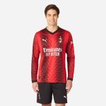 milan long sleeve home 202324 jersey – 9 luka jović Collection – Official AC Milan Kits Collection - Official AC Milan Kits