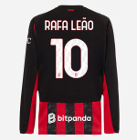milan long sleeve home 202526 jersey – 10 rafael leão Collection – Official AC Milan Kits Collection - Official AC Milan Kits