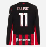 milan long sleeve home 202526 jersey – 11 christian pulisic Collection – Official AC Milan Kits Collection - Official AC Milan Kits
