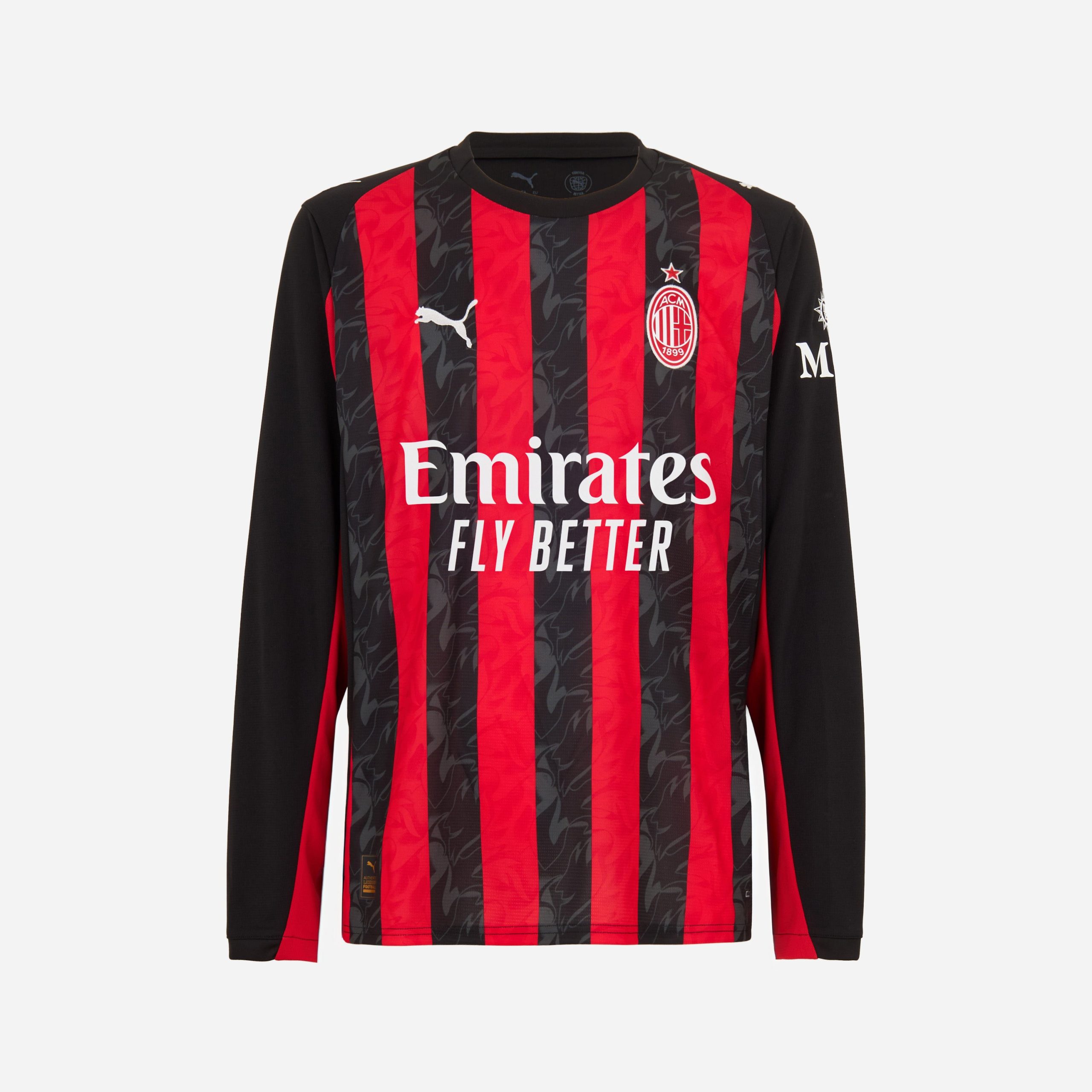 milan long sleeve home 202526 jersey – 19 theo hernández Collection – Official AC Milan Kits Collection - Official AC Milan Kits