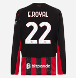 milan long sleeve home 202526 jersey – 22 emerson royal Collection – Official AC Milan Kits Collection - Official AC Milan Kits