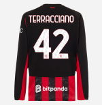 milan long sleeve home 202526 jersey – 42 filippo terracciano Collection – Official AC Milan Kits Collection - Official AC Milan Kits
