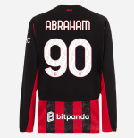 milan long sleeve home 202526 jersey – 90 tammy abraham Collection – Official AC Milan Kits Collection - Official AC Milan Kits
