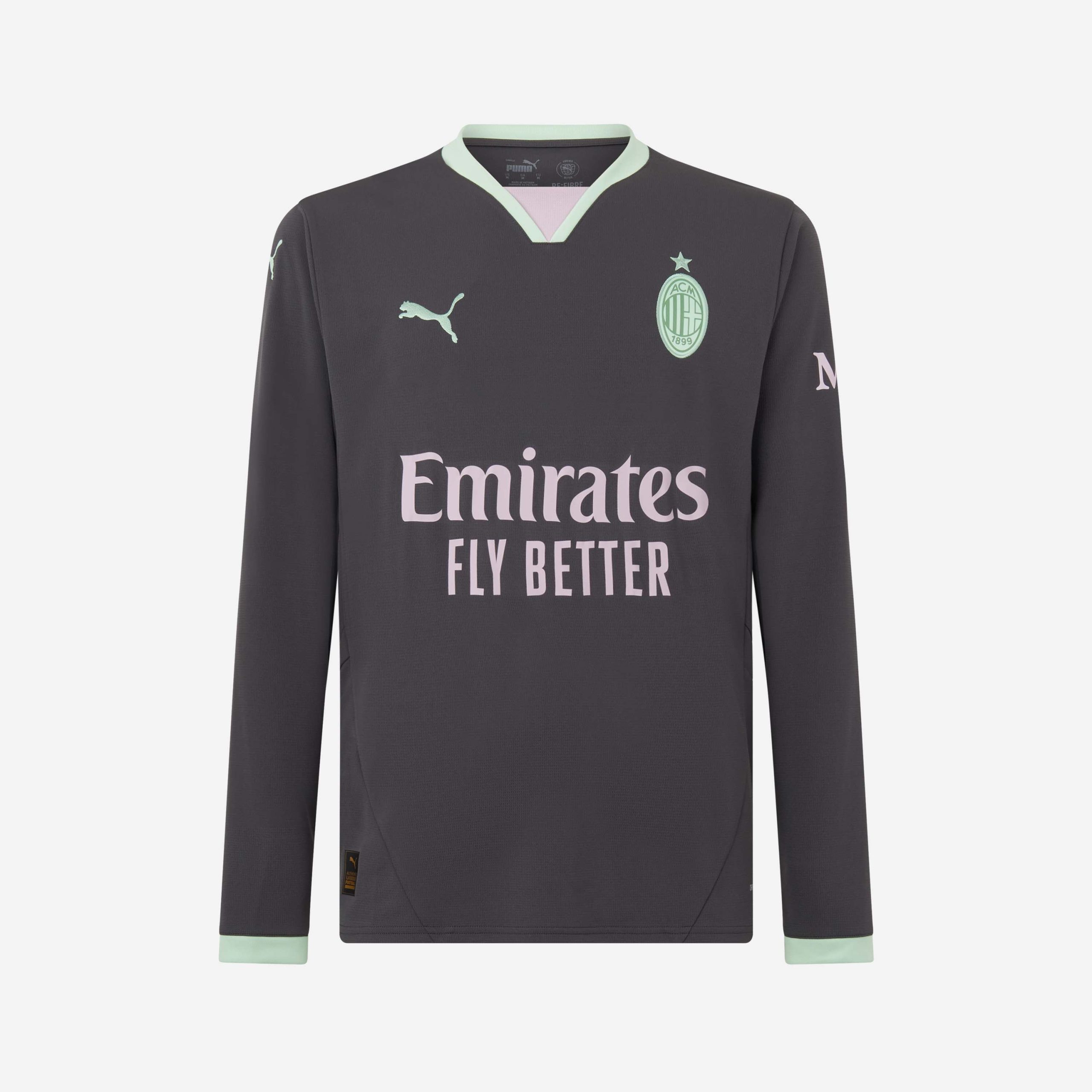 milan long sleeve third 202425 jersey – 19 theo hernández Collection – Official AC Milan Kits Collection - Official AC Milan Kits