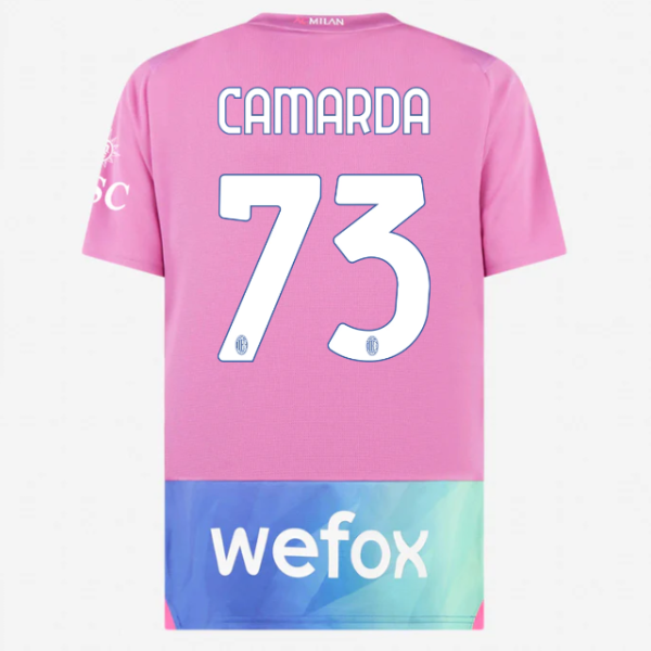 milan third 202324 jersey – 73 francesco camarda Collection - Official AC Milan Kits
