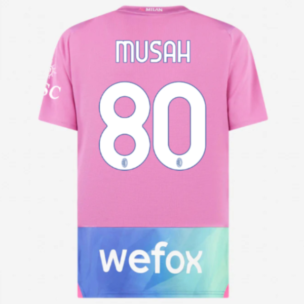 milan third 202324 jersey – 80 yunus musah Collection - Official AC Milan Kits