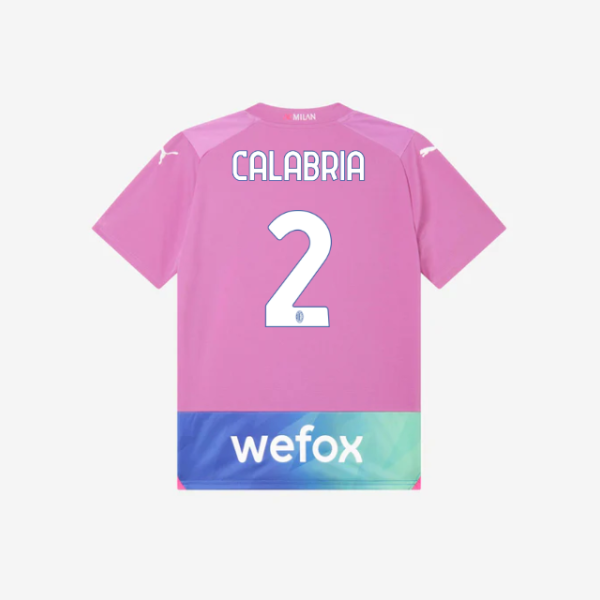 milan third 202324 kids jersey – 2 davide calabria Collection - Official AC Milan Kits